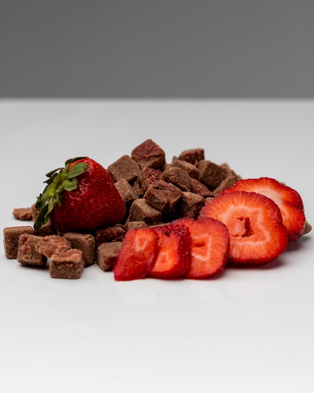 Dark Chocolate Strawberry Fudge